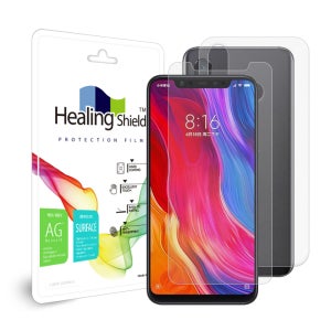 샤오미 미8 저반사 지문방지 액정보호필름1매 후면1매