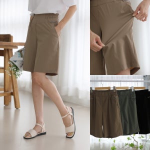 여름 밴딩 냉장고 5부 반바지 원단좋은 쿨 스판 가볍고 시원한 빅사이즈 여성반바지