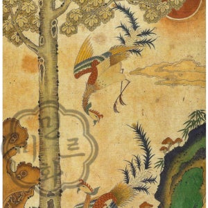 봉황 C4 민화도안 민화본 민화초본