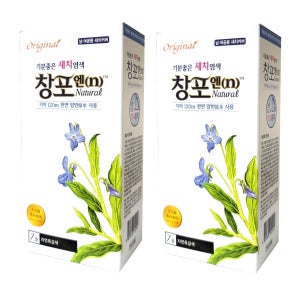 jw중외) 창포엔 내츄럴 염색약 7호 (자연흑갈색) x 2팩