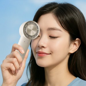 냉각 냉감 미니 손선풍기 휴대용 경량 가벼운 아이스 여름 시원한 쿨링 여행용 거치대
