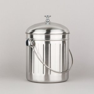 스텐 가정용 음식물 쓰레기통 주방 씽크대 음쓰통 미니 다용도통 2L 3L 4.5L