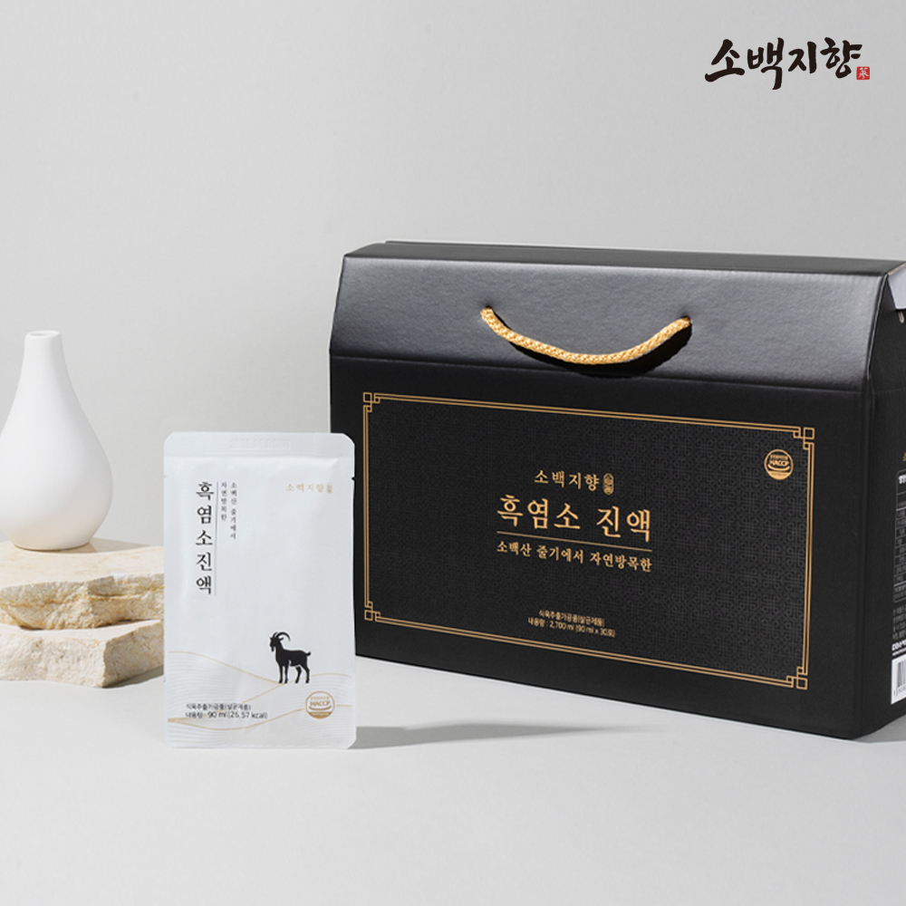 <b>소백지향</b> 국내산 흑염소진액 흑염소즙 90mlx30포 3세트