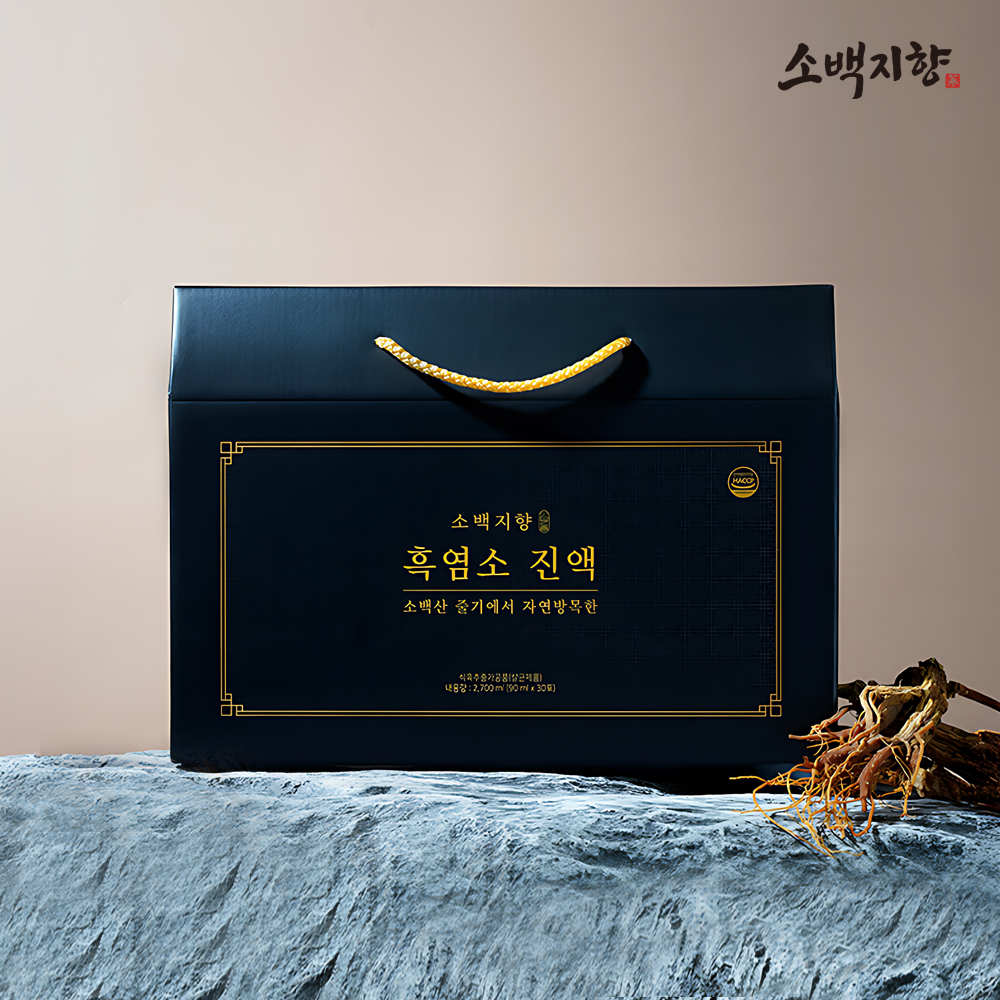<b>소백지향</b> 국내산 흑염소진액 흑염소즙 90mlx30포 4세트