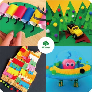 브로콜리 뇌미술상자-N 4종세트 엄마표 뇌발달 창의력발달 집콕 미술놀이