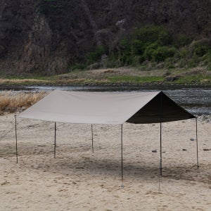 블루폴 포트리스 렉타타프 블랙코팅 캠핑 피크닉 그늘막 대형타프 560x440cm