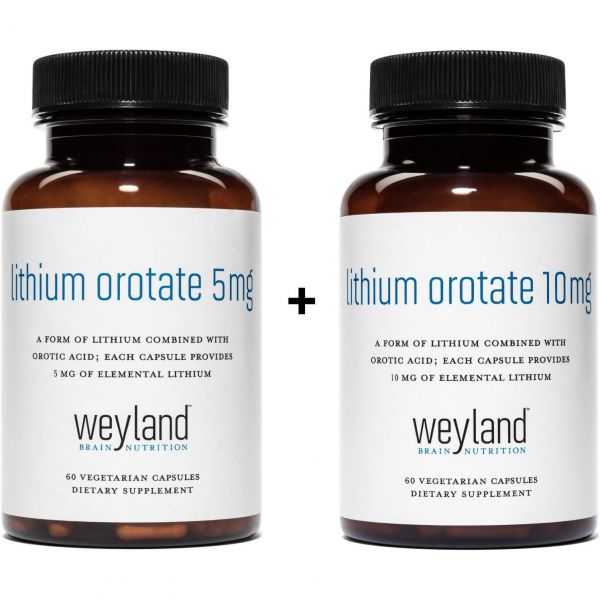 Weyland Brain Nutrition <b>리튬</b> 오로테이트 5mg + 10mg