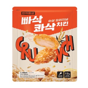 한끼통살 빠삭콰삭 치킨 순살 오리지널 380g x 20개