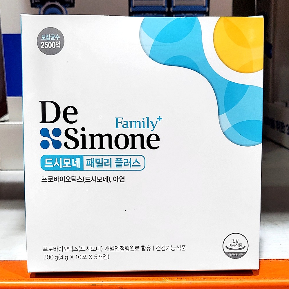 드시모네 패밀리 플러스 2500억 프로바이오틱스 4g x 50포 <b>프리미엄 유산균</b> 코스트코