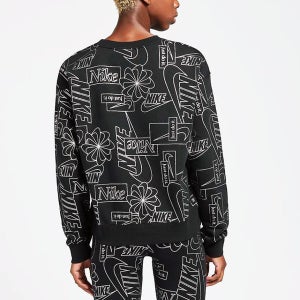 [시즌세일] 나이키 드라이핏 여성 맨투맨 크롭 크루넥 긴팔 티셔츠