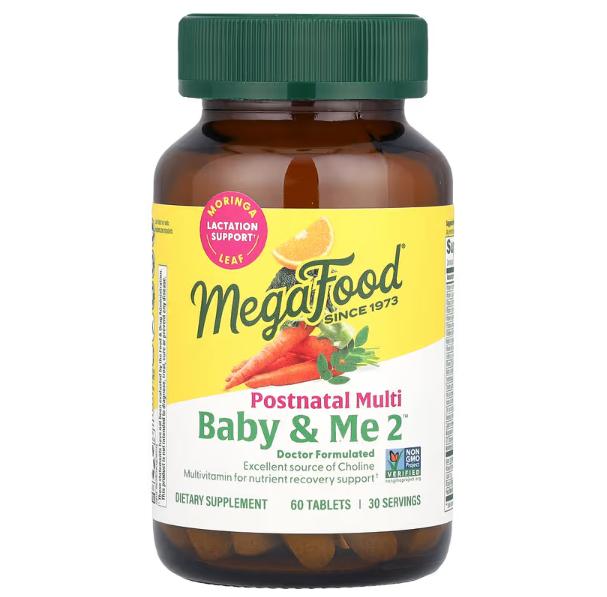 메가푸드 베이비 Me 2 <b>포스트네이탈</b> 멀티<b>비타민</b> 60정