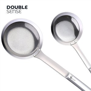 초미세 타공 거품건지기 국자 스텐 기름 거름망 무광 M