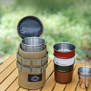 리빙코어 캠핑등산용 물컵가방 다용도 멀티파우치, 소품수납,캠핑, 등산, 낚시