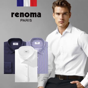 [레노마셔츠]구김적은 긴팔 남자 와이셔츠(기본 솔리드 비지니스 패턴 캐주얼 셔츠)