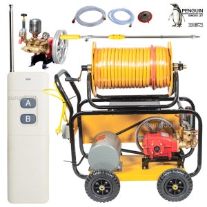 리모콘 이동식 동력분무기 세트 (전기모터식) 3마력 CE80A-motor 고압분무기