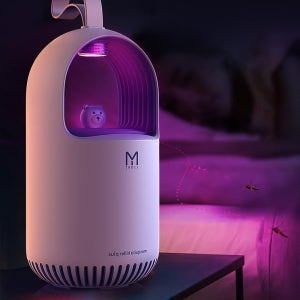 UV LED 모기퇴치기 무드등 겸용 저소음 포충기 캠핑용