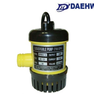 대화전기 DPW44-12 수동 수중 배수 펌프 전선 3M 전압 12V 활어장 수족관 활어차 횟집 소형 DC