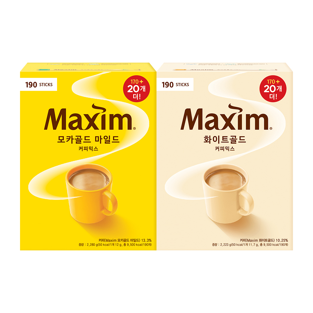 동서 맥심 모카/화이트골드 190T (티멤20,560원) (무료)