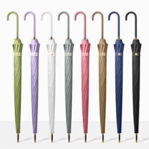 유글로브 튼튼한 자동 장우산 16색상 감성 긴손잡이 자동우산 방풍 여름 장마 클래식