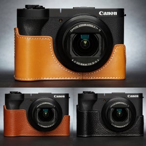 TP 캐논 파워샷 V1 카메라 소가죽 하프 케이스 PowerShot