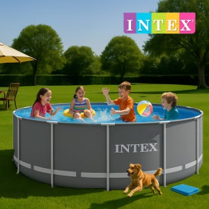 인텍스 INTEX 프리즘 원형풀장 마당 수영장 전원주택 여름휴가 26712