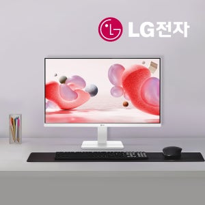 LG전자 60.4cm 슬림베젤 IPS 24MR400W 업무용 컴퓨터 24인치 화이트 모니터