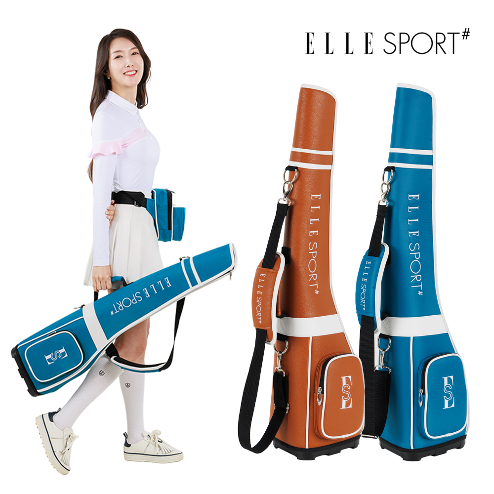 ELLE 파크골프 가방 골프클럽 케이스 브라운,블루 2종