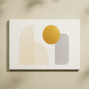 작가 오드리 따뜻한 형태의 균형 캔버스 그림 개업선물 인테리어용 841x594mm a1