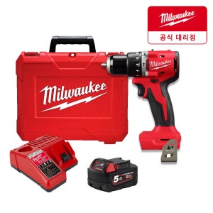 밀워키 충전해머드릴 M18 BLPDRC-501C 5.0Ah 배터리1개세트