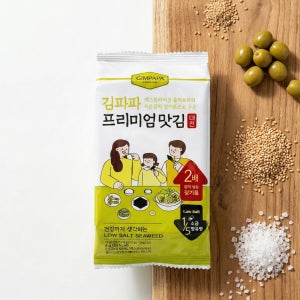 저염 도시락김 유아 어린이 반찬 올리브유 김파파 48개입, 1개