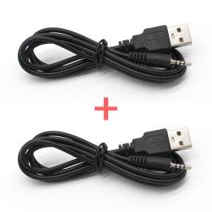 USB-2.5mm 4극 AUX 케이블 1m 2개 1세트 U-AU2