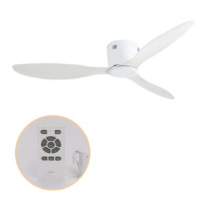 홈빛 초슬림 실링팬 화이트 사계절 선풍기 저소음 공기순환 낮은 천장 리모컨 BLDC모터