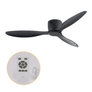 홈빛 초슬림 실링팬 블랙 사계절 선풍기 저소음 공기순환 낮은 천장 리모컨 BLDC모터