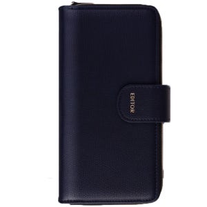 갤럭시A 10포켓 스트랩 포함 지퍼 가죽 지갑 케이스 피렌체 네이비, 갤럭시A52S