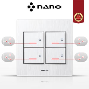나노 아트2 화이트 2개용 4구 스위치 / 3로 4구