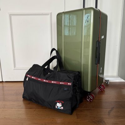 레스포삭 X 헬로키티 콜라보 위켄더백 트래블 보스턴 라지 여행용 가방 데일리 책가방 배낭