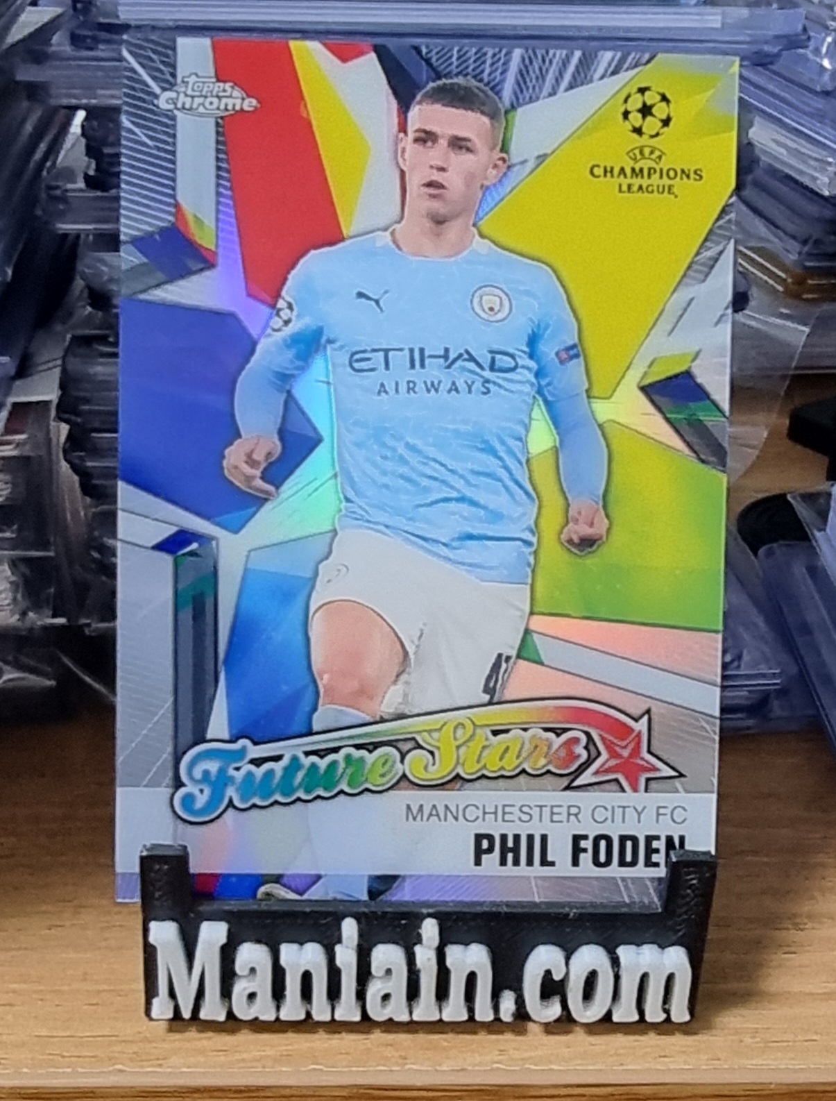 필 포든 2020-21 Topps Chrome UEFA Phil Foden Future Stars FS-PF 축구카드