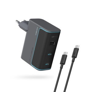 쿡테크 10 GaN 충전기 100W 멀티 3포트 C타입 고속충전 충전기+240W 고속충전 케이블 1.5M