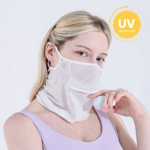 베일리화이트 골프 마스크 오픈형 자외선차단 얼굴 햇빛가리개 여름 안면 자전거 등산