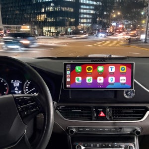 폰차로2S 그랜저 소나타 아반떼 매립느낌거치형 무선 카플레이 안드로이드오토 올인원 모니터