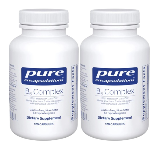 퓨어인캡슐레이션 비타민B6 콤플렉스 120캡슐, 2개
