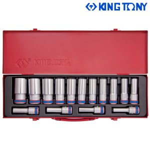 킹토니 롱핸드소켓 세트 육각 복스알 다마 1/2 15pcs 4315MR