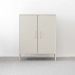 MKB 캐비넷 모던세로중 2문 수납장 8001015 80x40x102, 3단, 크림 1695.5795