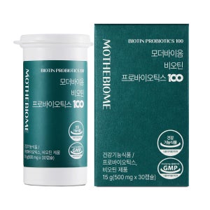 모더바이옴 고함량 비오틴 100억 프로바이오틱스 유산균 30캡슐, 1개