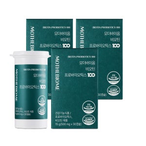 모더바이옴 고함량 비오틴 100억 프로바이오틱스 유산균 30캡슐, 3개