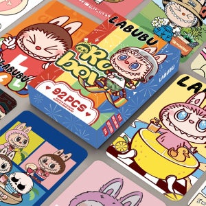 1+2 라부부 LABUBU 포토카드 92장 캐릭터 포카 카드60장 스티커32장 구성 선물