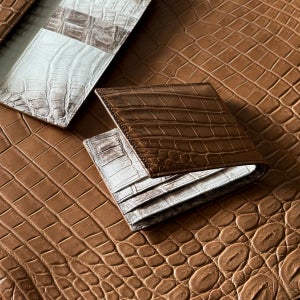 All 리얼 악어가죽 남성 반지갑 남자지갑 사하라 & 히말라야