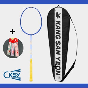 강산연 배드민턴 라켓 채 R-502 초등학생 어린이 입문용 가벼운 5u 카본