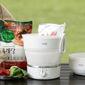 프리 볼트 전기 포트 휴대용 즉석 라면 포트 여행용 냄비