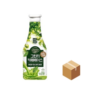 녹차원 그린티 카페베이스 녹차라떼 녹차시럽 450g, 12개